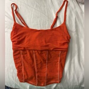 Urban Outfitters orange/coral corset top